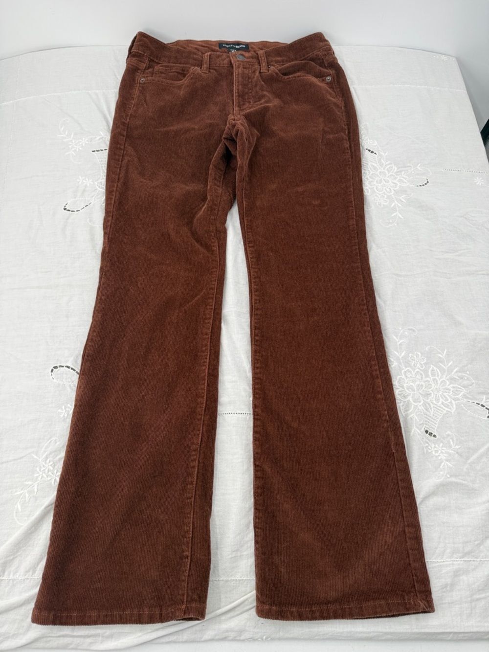 Lucky Brand Pants Wm 4 27 Brown Corduroy Sweet Mid Rise Bootcut - Picture 2 of 15